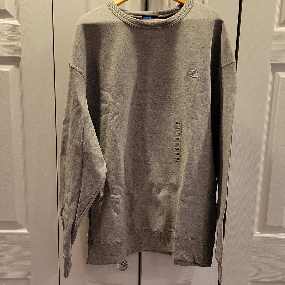 Champion Men's Classic Gray Crewneck Sweater